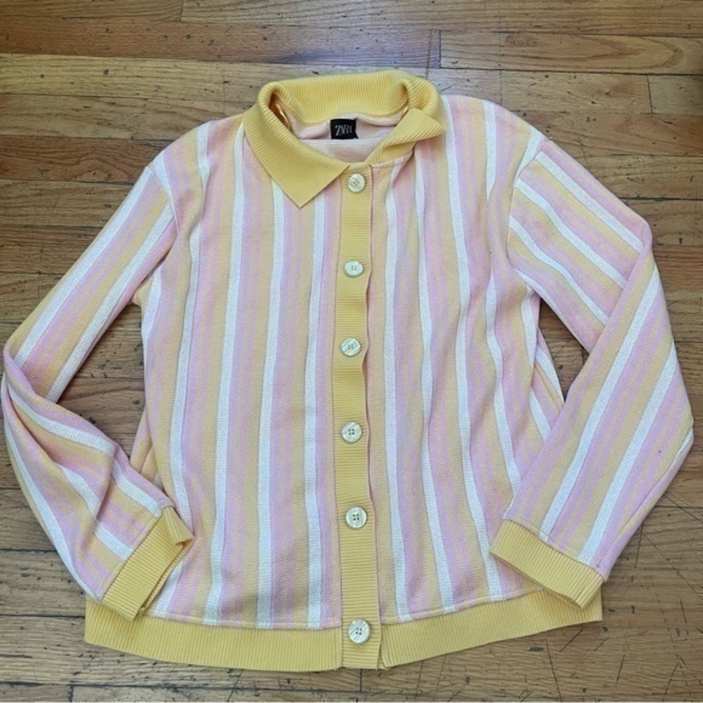 Zara Striped Cardigan Size Small